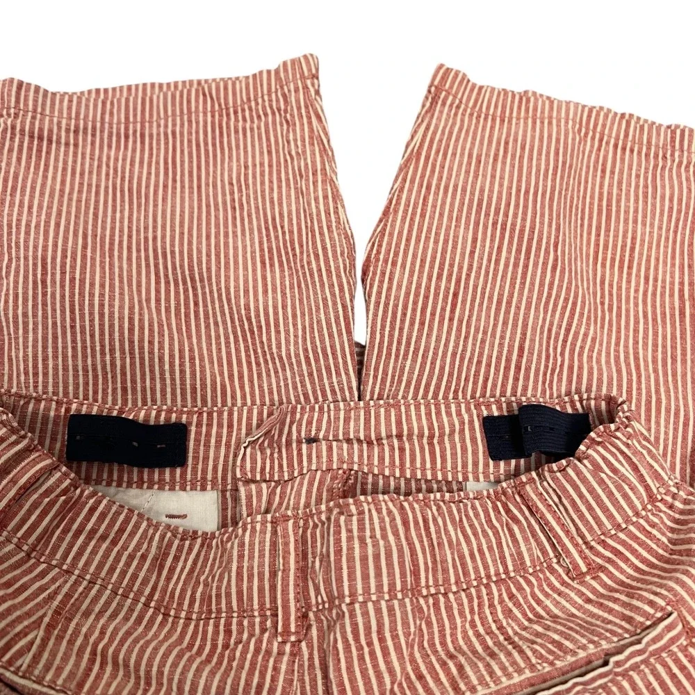 The Childrens Place Red White Stripe Twill Shorts Boys Size 12‎ Casual Summer